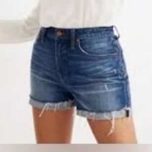 Madewell High Rise Denim Cut off shorts